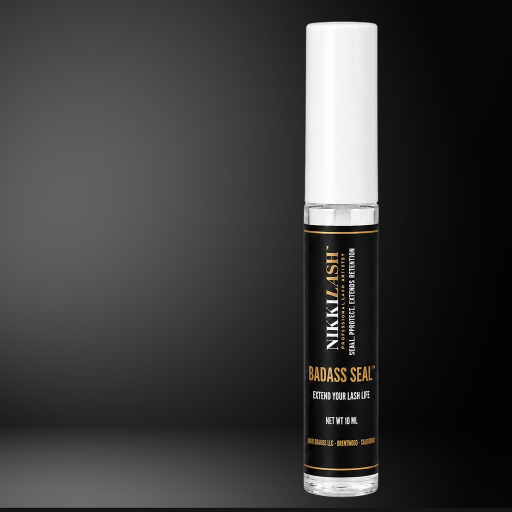 BADASS SEAL Clear professional lash extension sealer by NikkiLash