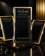 NIKKILASH BADASS Flat Lashes gold tray professional eyelash extensions