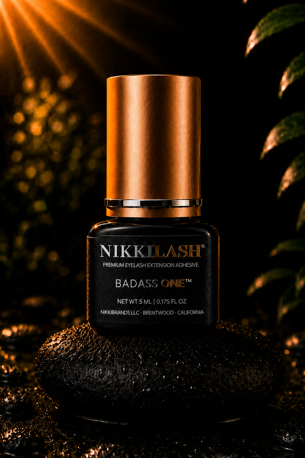 NIKKILASH BADASS ONE 10ml professional eyelash extension adhesive bottle
