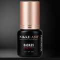 NikkiLash BADASS SENSITIVE+ 5ml professional low-fume lash adhesive for sensitive clients