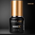 NikkiLash BADASS X front pouch for ultra-fast 0.5–1 sec high-retention lash adhesive