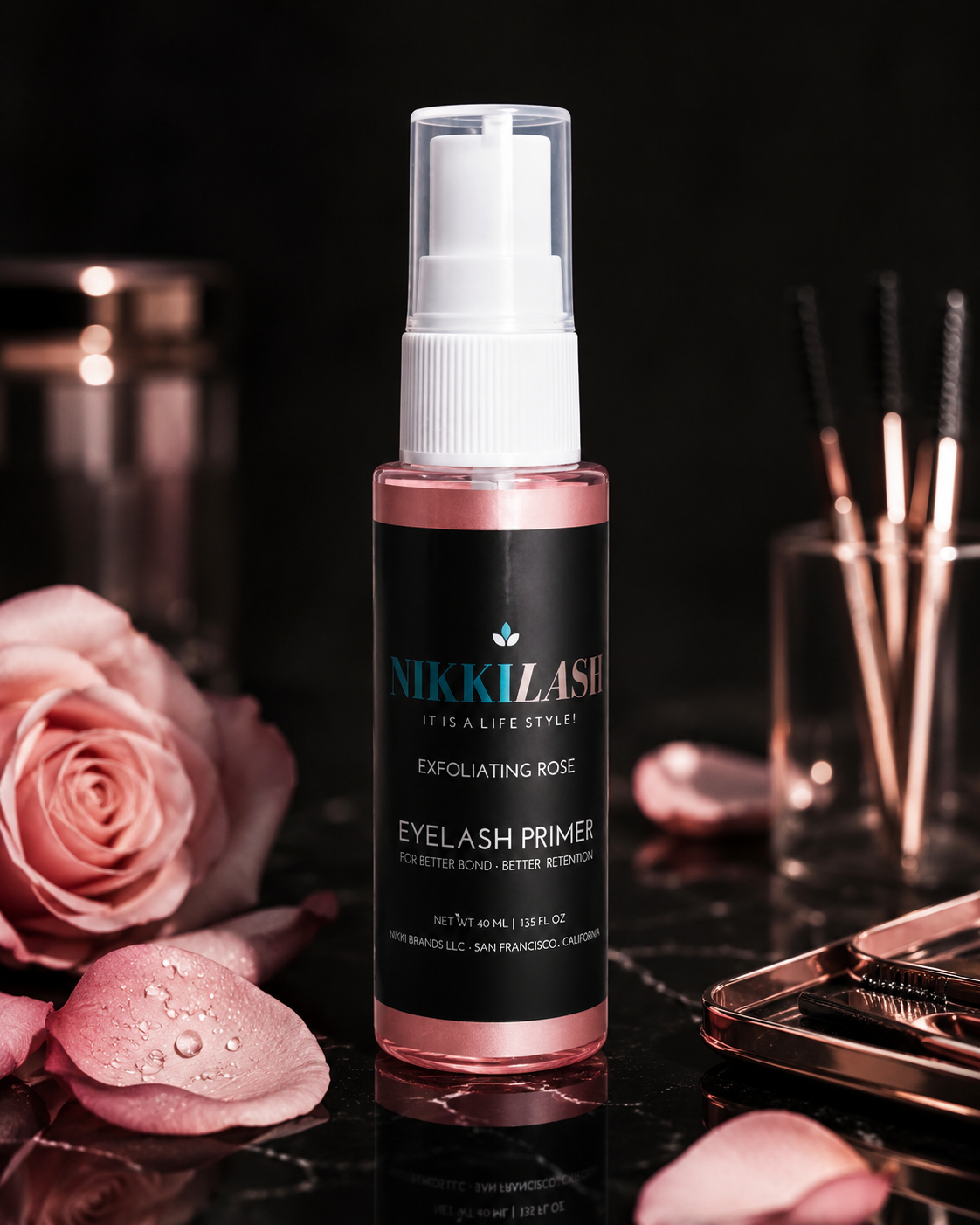 NIKKILASH Rose eyelash extension primer 40ml bottles