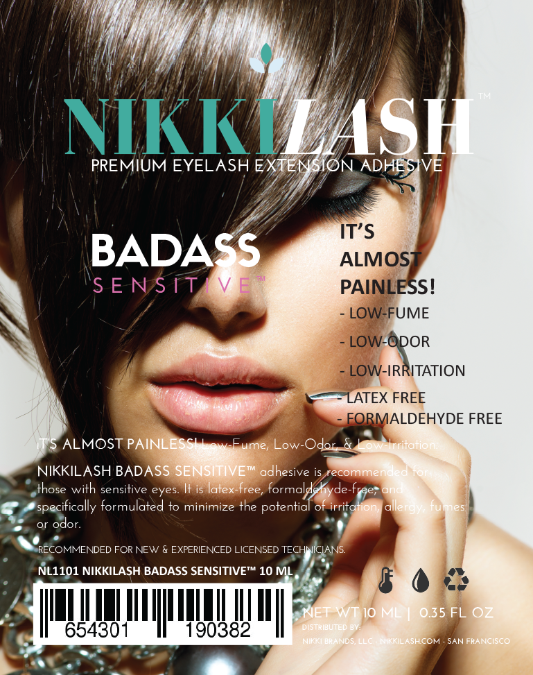 NIKKILASH BADASS SENSITIVE™ Eyelash Extension Adhesive Has Low-Fume, Low-Odor, and Low-Irritating Glue. It’s LATEX-FREE and FORMALDEHYDE-FREE - NikkiLash.com - 4